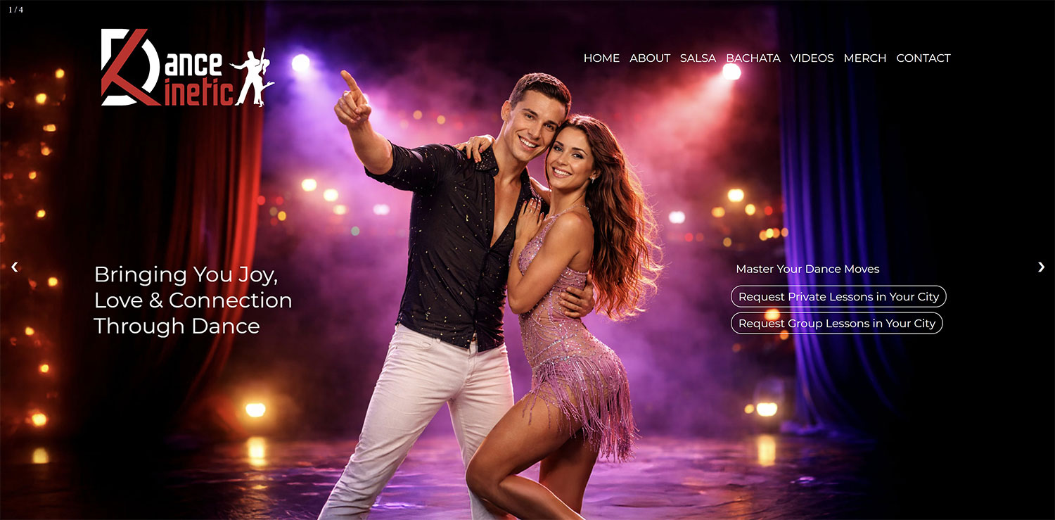 Dance Kinetic Home Page Hero Preview