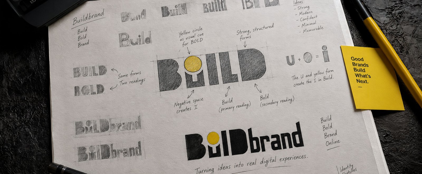 Buildbrand idea sketching