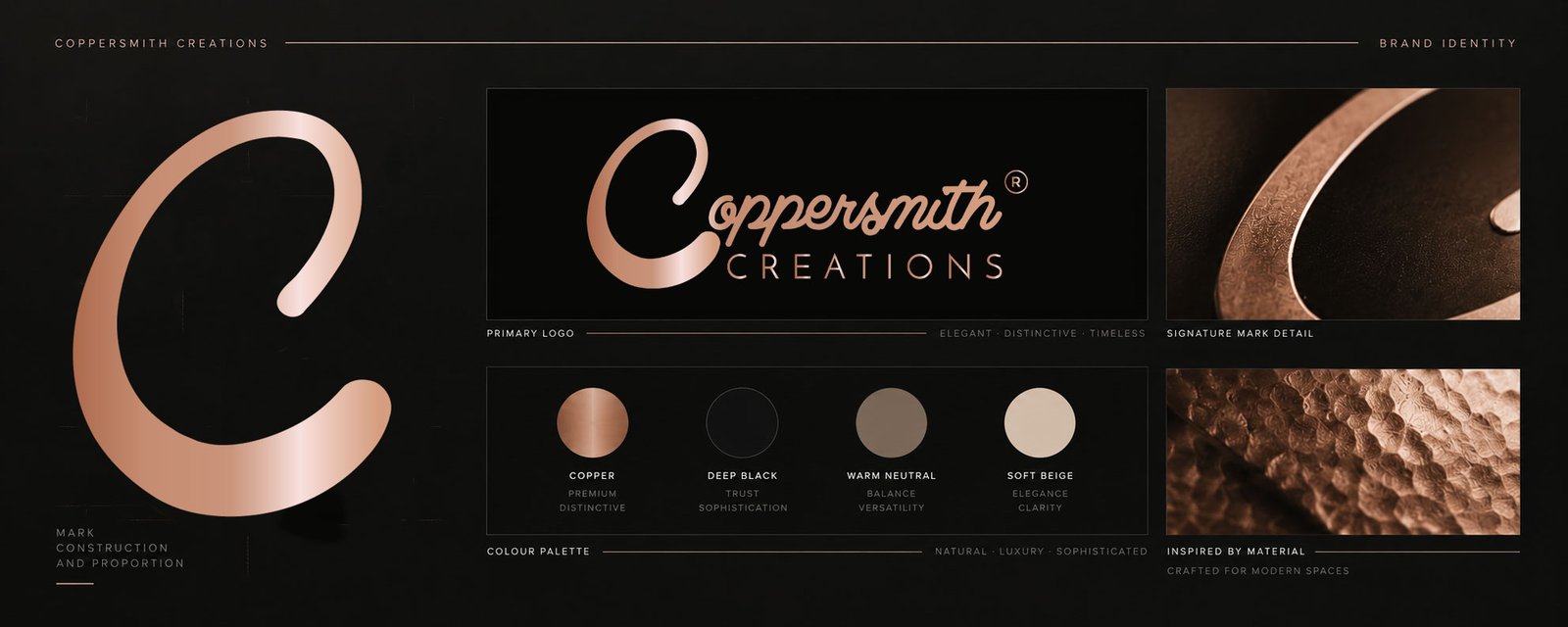 Coppersmith Creations brand identity development