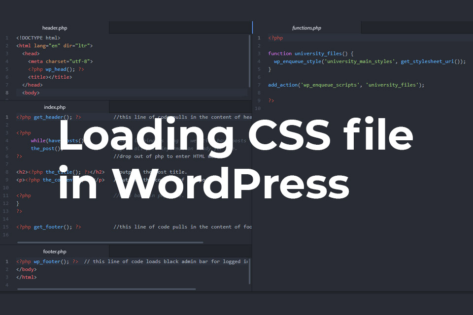 Loading CSS file in WordPress