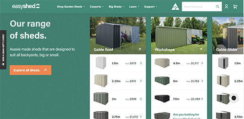 Easysheds testimonial for Buidbrand